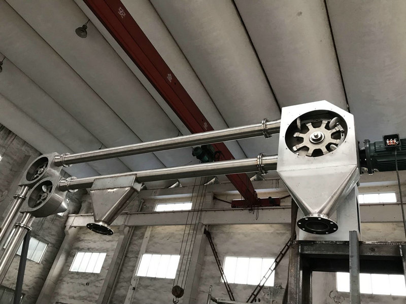 管鏈輸送機應用于精細化工、農藥礦石、建筑材料、食品工業(yè)等領(lǐng)域